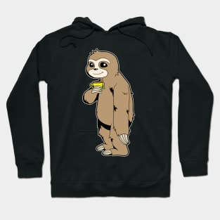 Sloth drinking cup of tea - Tea drinker Hoodie